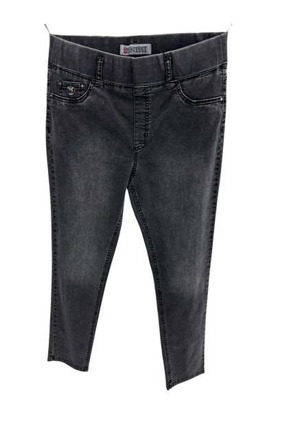 Plus Size Elastic Waist Denim Women's Trousers