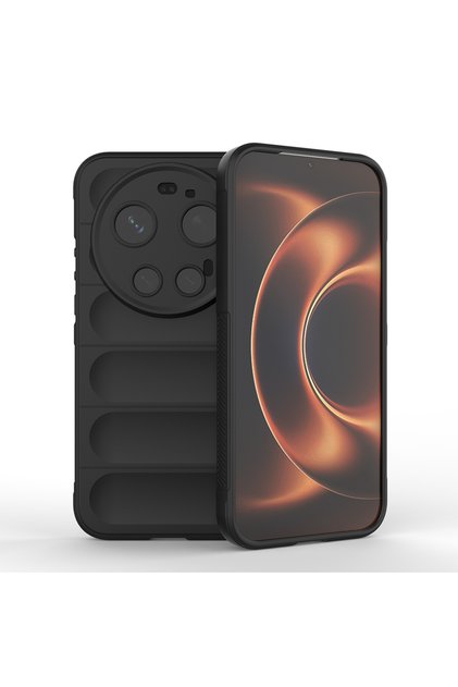 Xiaomi 17 Ultra Case with Camera Protection Flexible Silicone Finger Strip Lckc