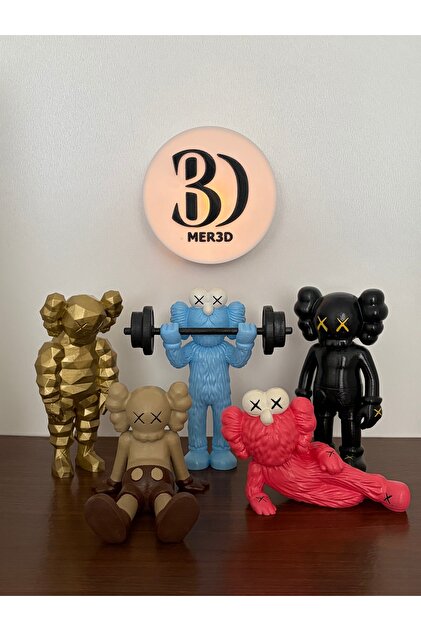 KAWSTOY KAWSクン/KAWS PUSHED COMPANION TuransoyCraft Kaws Parçalanmış Companion Figür Büyük Boy 20CM