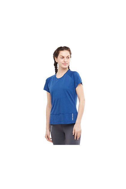 Cross Run T-Shirt Women's Running Lc1889100 Blue