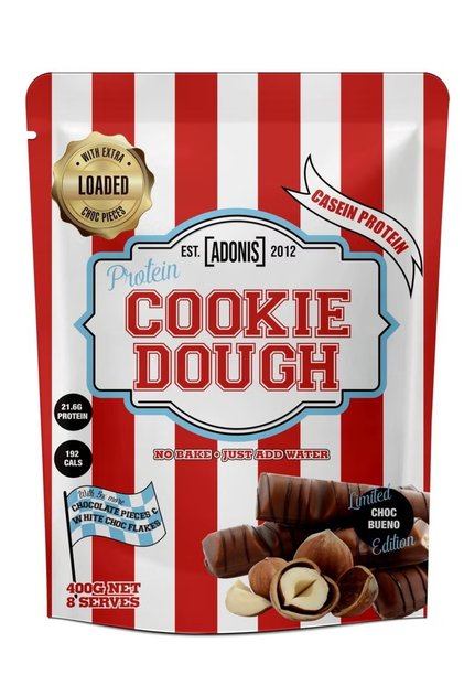 ADONIS COOKIE DOUGH LOADED CHOC BUENO 400G BAG