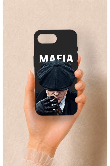 iPhone 16E Compatible Mafia Patterned Silicone Case