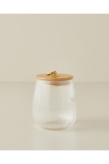 Rustic Chic Borosilikat Kavanoz 650 ml Natural