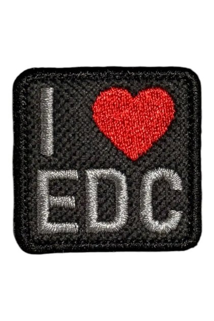 I Love EDC Patch Peç - 3.5x3.5 cm
