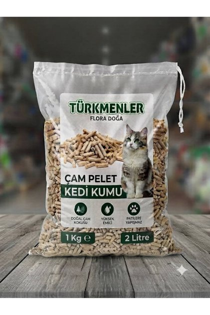 Kedi Kumu Tozsuz Çam Peleti 2LT 1KĞ