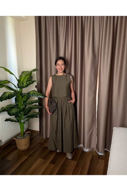 Amber Haki Tensel Takım