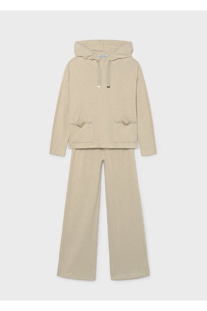 Girl's Hooded Top and Bottom Set 7531