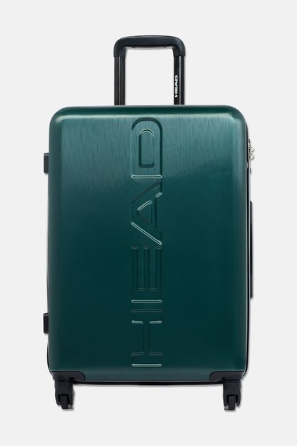 24 Inch Brand Logo Check In Spinner Luggage, Green