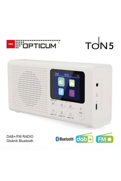 Radio internet RED TON5 ALB BLUETOOTH FM DAB+ cu ecran LCD