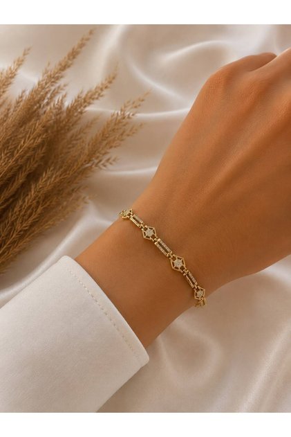 14K Kuyumcu Model Xupıng Çelik Bileklik