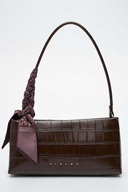 Women's Shoulder Bag Croco Brown Sly482