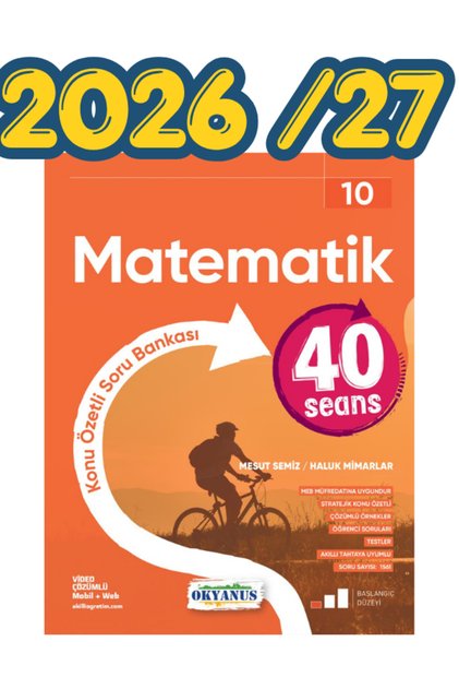 Okyanus yay. 40 Seans 10.Sınıf Matematik Soru Bankası 2026 -2027 Yeni Baskı