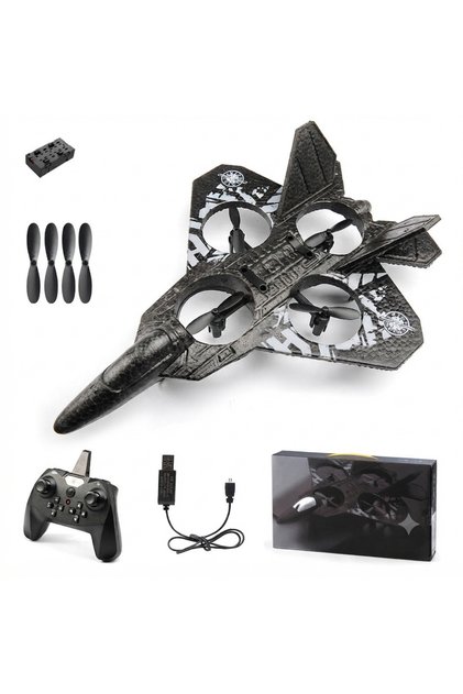 LO712 2.4 GHz Remote-Controlled Fighter Jet Stunt Drone | Grey