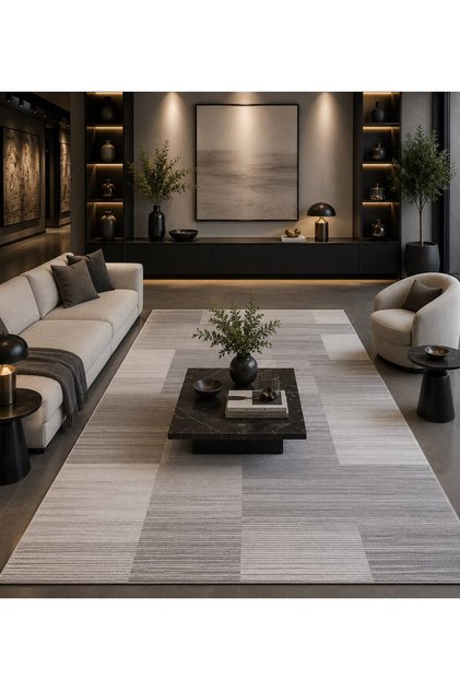 Esence 79432 095 Halı Leke Tutmaz, Tozumaz Yumuşak Modern Halı Salon Oturma Odası Halısı