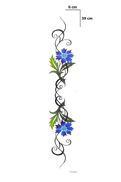 Çiçek Dövme Geçici Dövme Tattoo