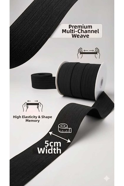 French 5cm Elastic - 10 Meters