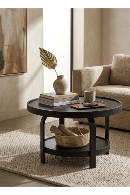 Ceviz/ Meşe/ Siyah/ Beyaz Renk Masif Doğal Ahşap Modern İskandinav Tarz Glamous Orta Sehpa