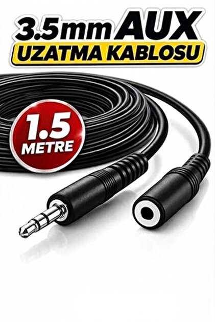 Lastvoice Mc-Aux Ses Ara Kablosu 3.5mm Jack to 2x6.35mm Jack Kablo