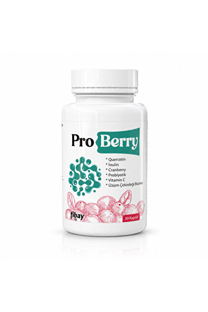 Proberry 30 Kapsül (Probiyotik, Turna Yemişi Ekstresi, Kuersetin ve İnülin İçeren Gıda Takviyesi)