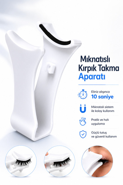 MIKNATISLI TAKMA KİRPİK TAKMA APARATI-MANYETİK KİRPİK HIZLI TAKMA APARATI 1 ADET