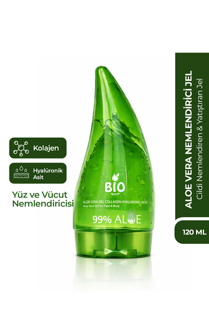 Bio Asia Aloe Vera Jel 120 ml – Cildi Yatıştırıcı, Nemlendirici
