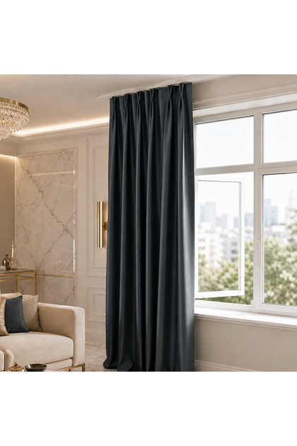 Blackout Blackout 1/2 American Pleated Background Curtain