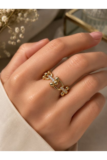 Steel Paperclip Design Ring Is Adjustable to Fit the Finger. Does Not Tarnish.