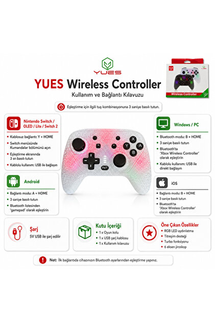 Nintendo Switch Pro Controller Kablosuz Oyun Kolu - Fiyatı, Yorumları