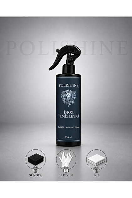 POLİSHİNE Inox Temizleyici Sprey 250 ml – Paslanmaz Çelik