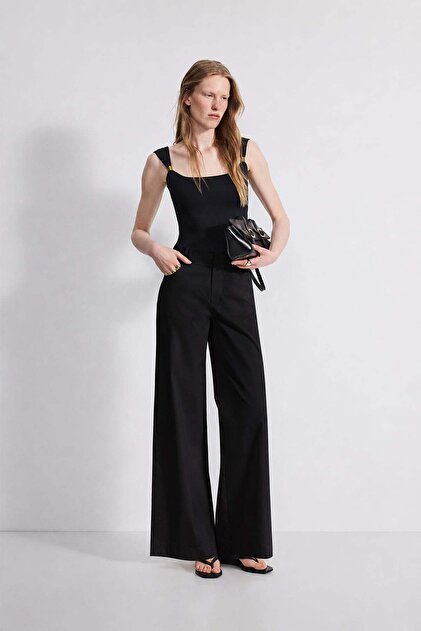 Tailored wide leg pantolon