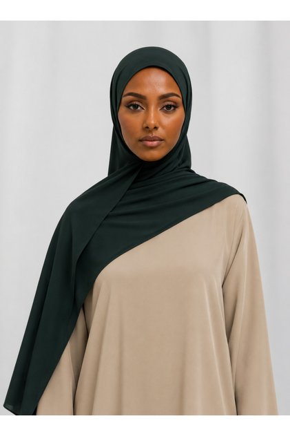 Olive Chiffon Shawl – Lightweight Elegant Women’s Scarf for Daily & Special Occasions