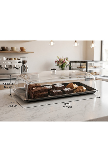 Black Tray with Fanus Cover Polycarbonate 1/1