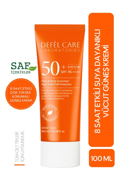 SPF50+ Yüz & Vücut Güneş Kremi 100 ml | UVA & UVB