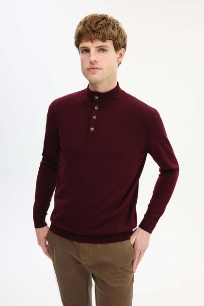 Regular Fit Bordo Triko