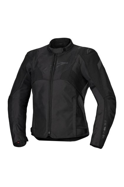 Stella T-JAWS V4 WP Korumalı Kadın Motosiklet Montu Siyah Siyah