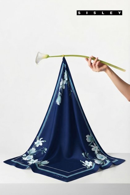 Silk Satin Scarf-2036-90*90