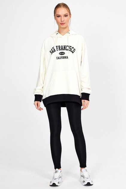 HOODED PRINTED OVERSIZE SWEATSHIRT (UN-757A06)