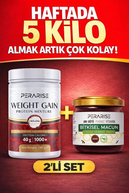 İştah açıcı Kilo-aldirici Yüksek etkili Protein Toz Ve Organik Macun 2li Set