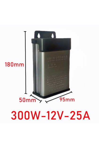 DC12V 300W AC180V-260V To DC 5V/12V/24V/36V/48V Switch Transformer Rainproof Power Supply Outdoor Ad