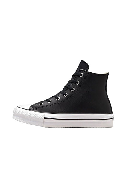 Δερμάτινα παπούτσια Chuck Taylor All Star, ΜΑΥΡΑ/ΦΥΣΙΚΟ Δέρμα /ΛΕΥΚΟ