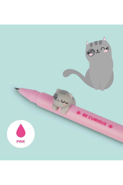 Sevimli Arkadaşlar Kalem Kitty Dekoratif Kedi "Meraklı Ol"