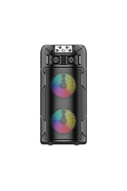 Преносима Bluetooth колонка 4275 - Безжична колонка 16W с LED светлини и FM радио