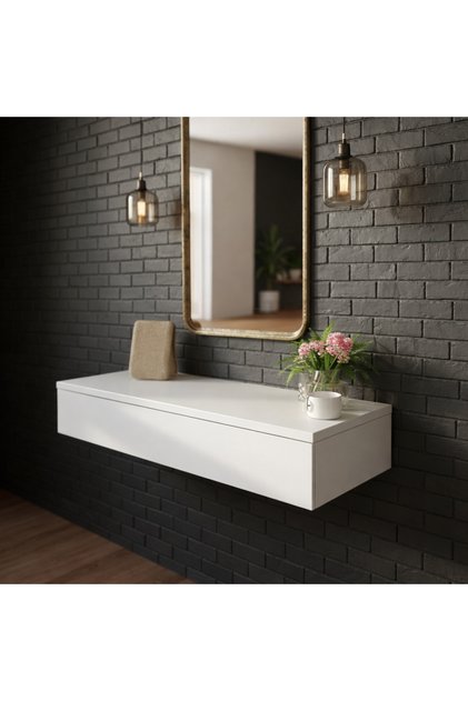 MDF Makyaj Masası ve Dresuar 100x30 cm Çekmeceli Modern Tasarım
