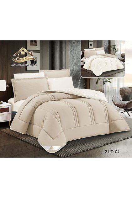 Household Ideas Tablecloths | Double Plain Reversible Quilt Set High Quality 6Pc Set
