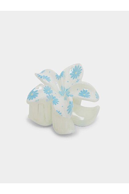 Kids Blue Floral Hair Claw