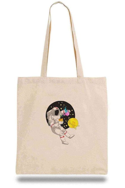 Cloth Bag Black Haired Male Anime Character Astronaut Outer