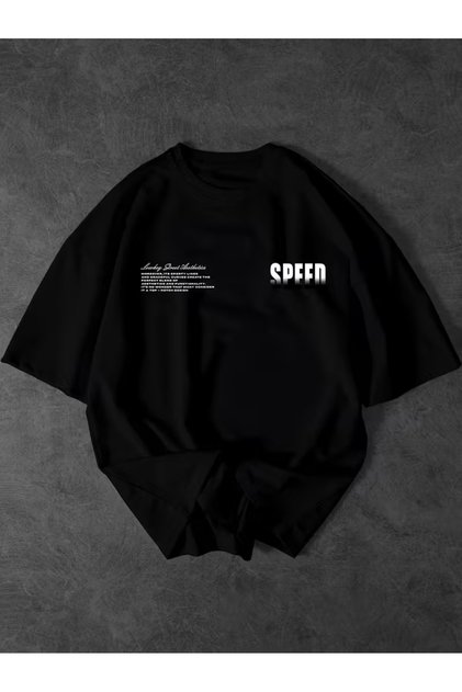 Keb 1. quality printed oversize t-shirt daily t-shirt trendy fashion and modern style style 100% organic cotton relaxed fit slit round neck