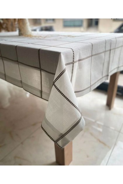 Tablecloth – Dertsiz 12-Person Single Tablecloth Dowry Gift Box Dertsiz Stain-Resistant Garden Linen