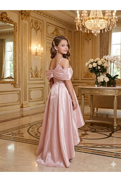 Milo Premium Bow Detailed Graduation Special Occasion Girls' Evening Dress- Trendyol Milo Premium Bow Detailed Graduation Special Occasion Girls' Evening Dress- Trendyol