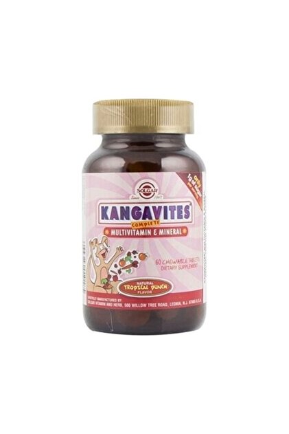 Kangavites Tropikal Meyve Aromalı 60 Tablet